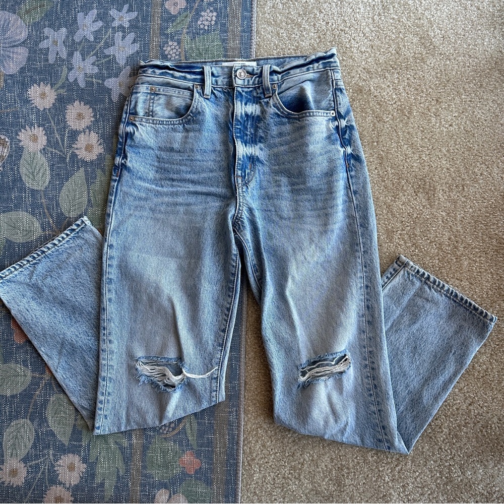 SLVRLAKE Light Blue Straight Leg Jeans